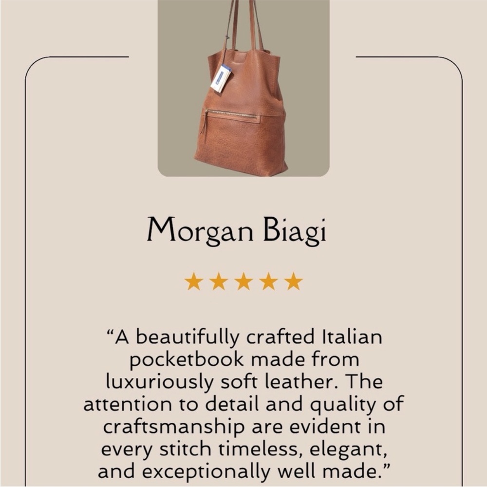Women's Tan Leather Fold-Over Shoulder Bag with Detachable Strap - Picture 4 of 4